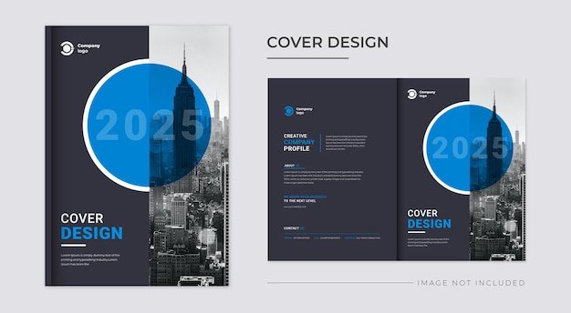 Flyer template annual report book cover design