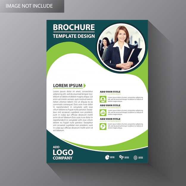 Flyer template design for cover brochure