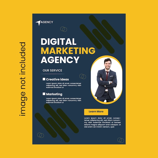 flyer template design for digital marketing