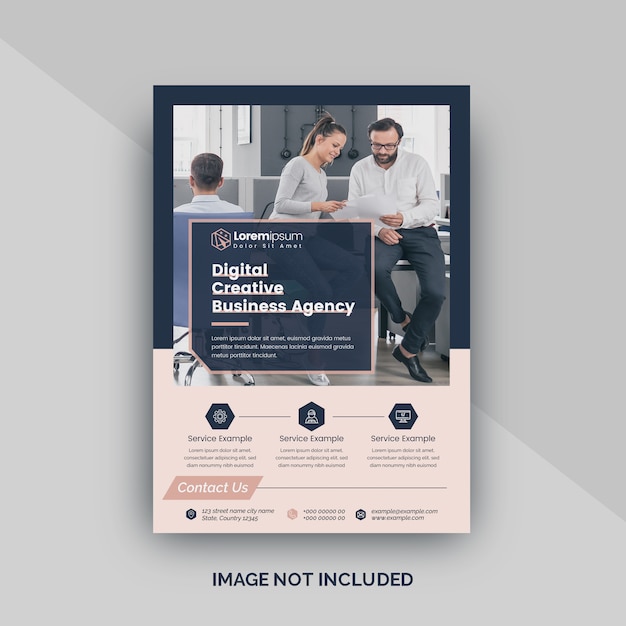 Flyer Template For Digital Agency