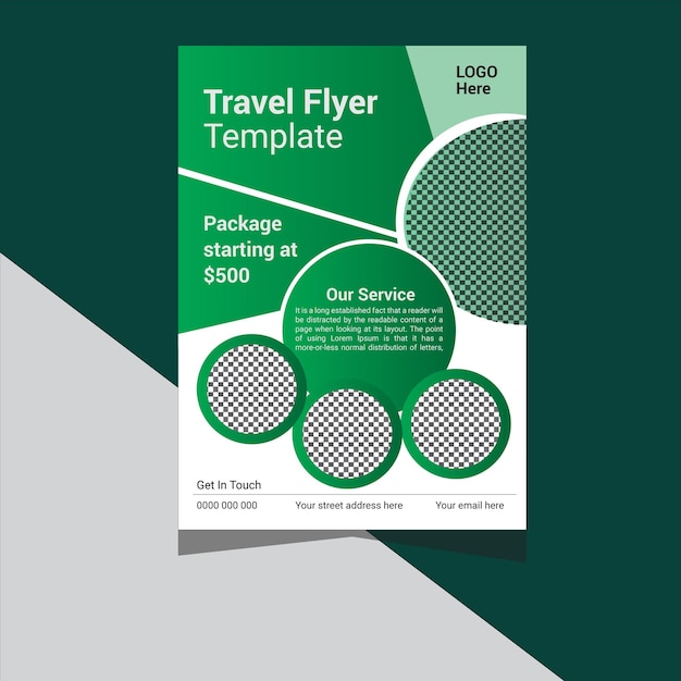 A flyer template for travel flyer template