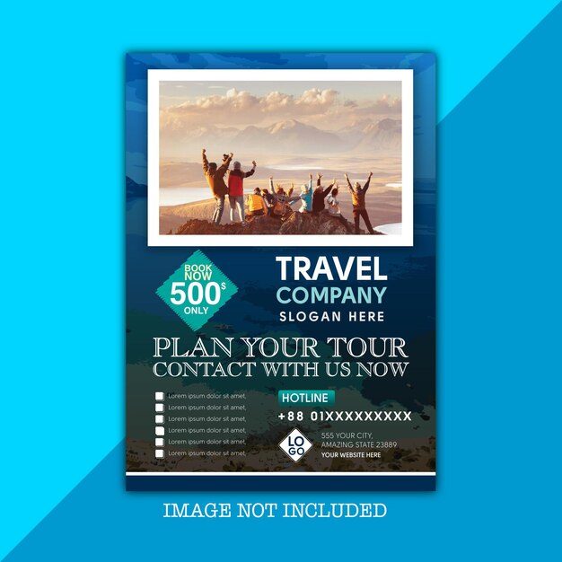 Flyer for Travelling Company