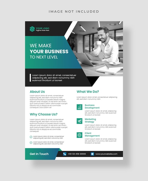 Flyer van een digitaal marketingbureau