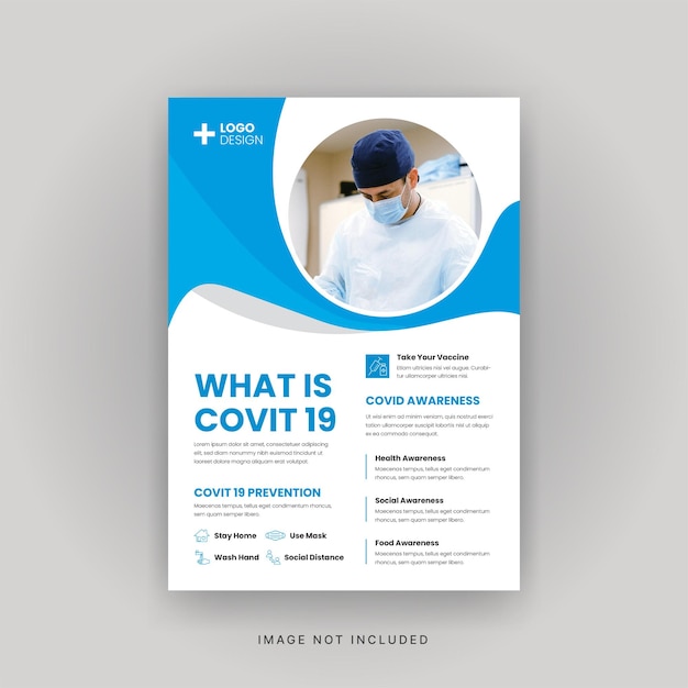 Flyer voor medische presentatie van het coronavirus