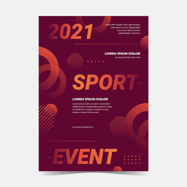 Flyer voor sportevenementen