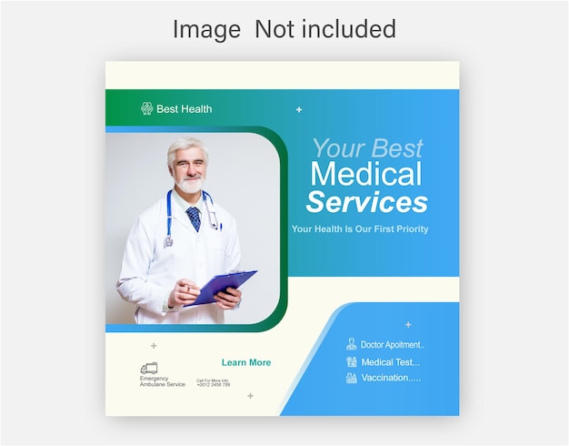 A flyer for your best medical services