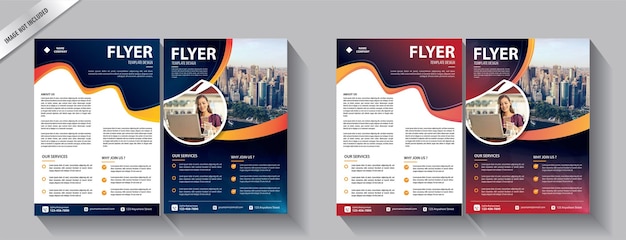 flyer zakelijke brochure sjabloon voor jaarverslag met modern idee