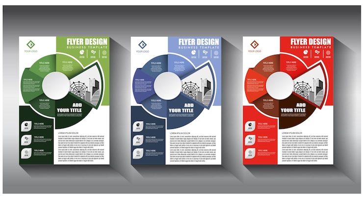 Vector flyer zakelijke sjabloon brochure lay-out jaarverslag