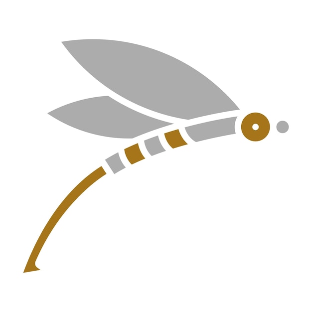 Vector flyfishing icon style