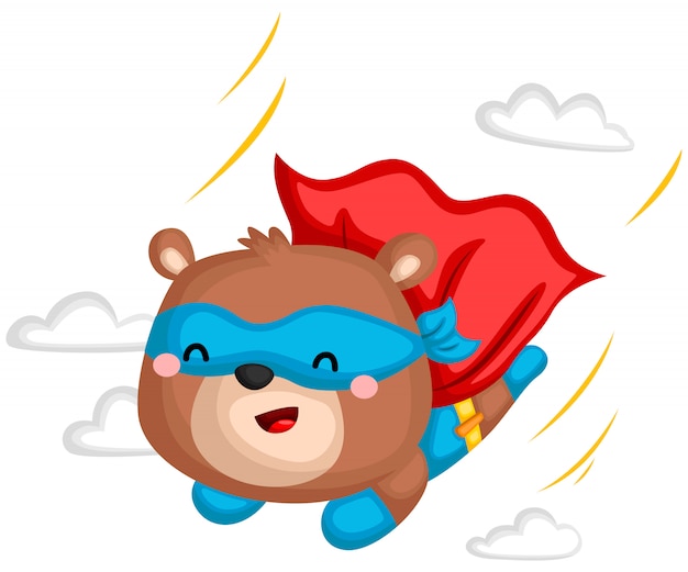 Flying bear supereroe