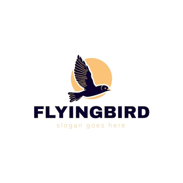 Flying Bird Business Vector Logo Design