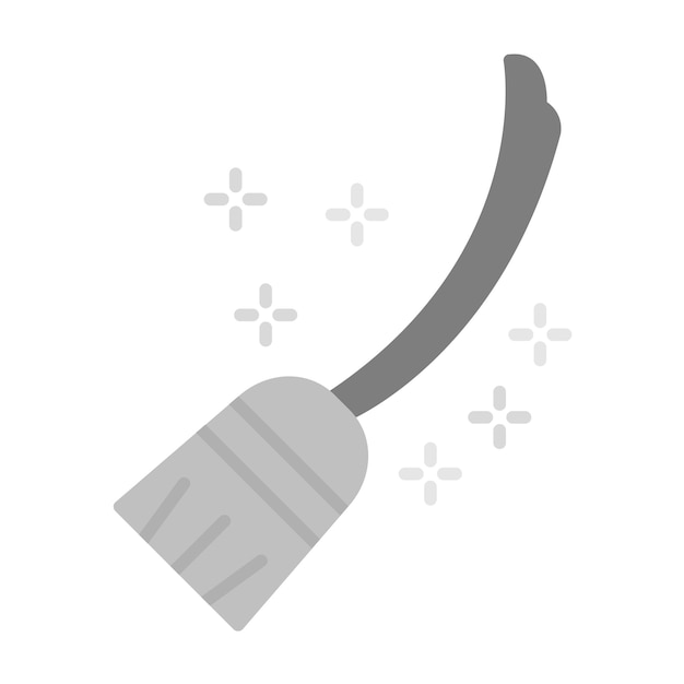 Vector flying broom icon vector image can be used for halloween