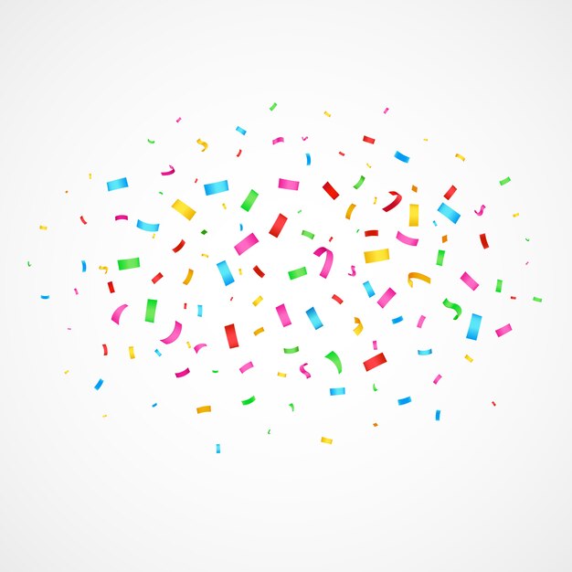 Vector flying christmas confetti