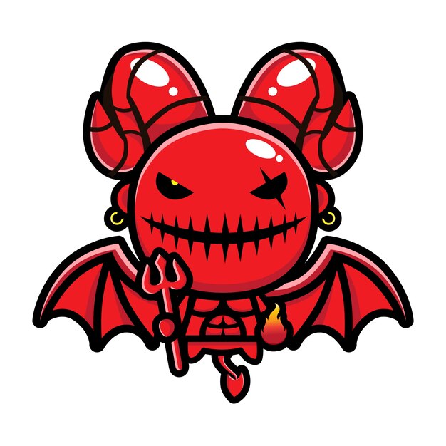 flying devil vector design