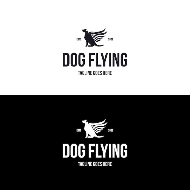 Flying dog logo design inspiration