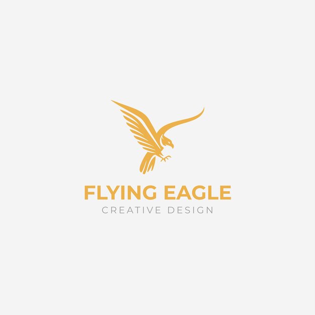 Vector flying eagle logo