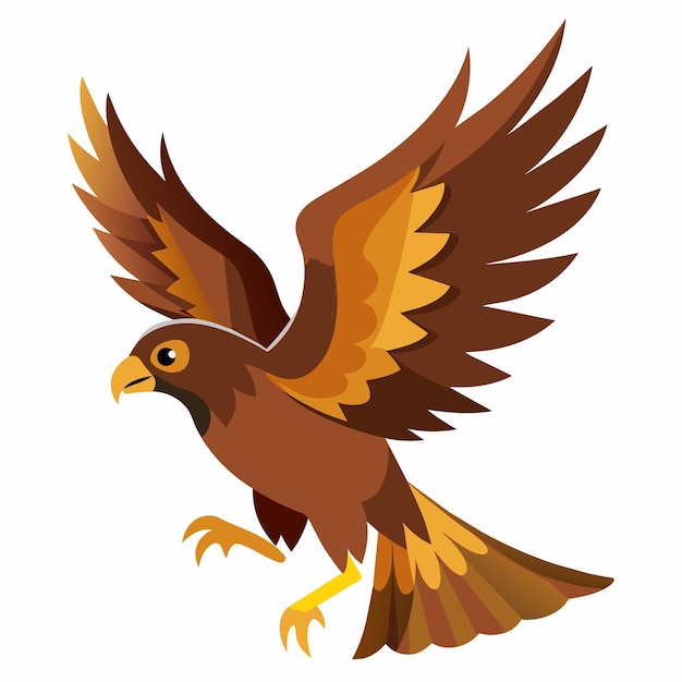 flying eagle vector illustration