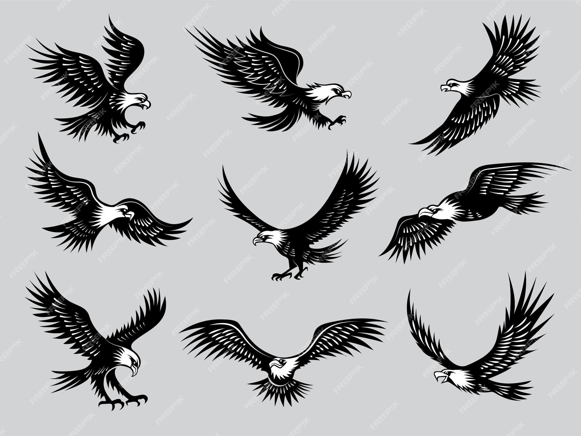 10. Eagle and Moon Tattoo for Women - wide 9