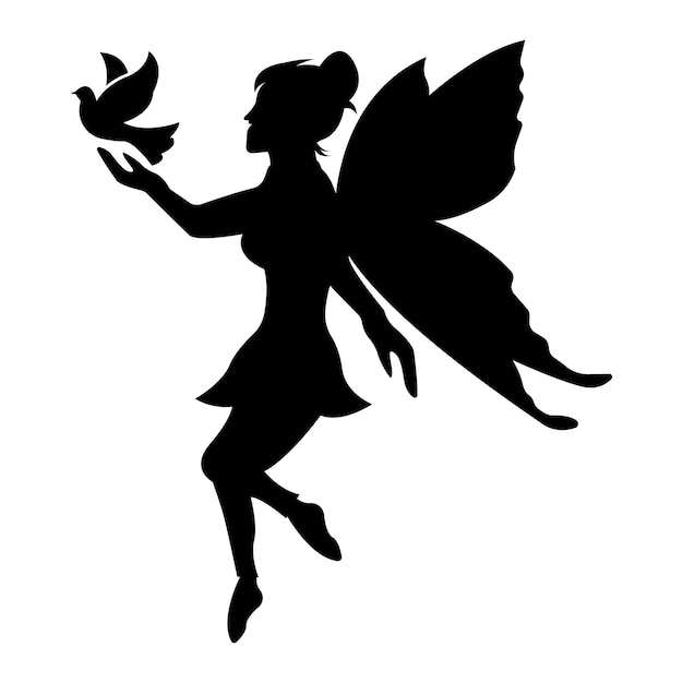 Flying fairy logos and symbols