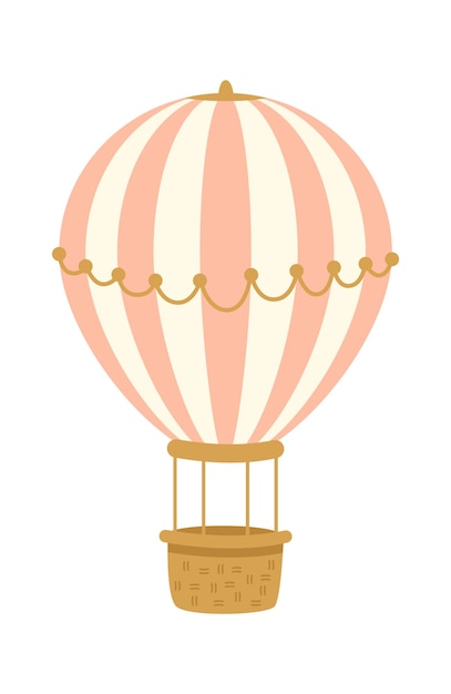 Flying hotair balloon