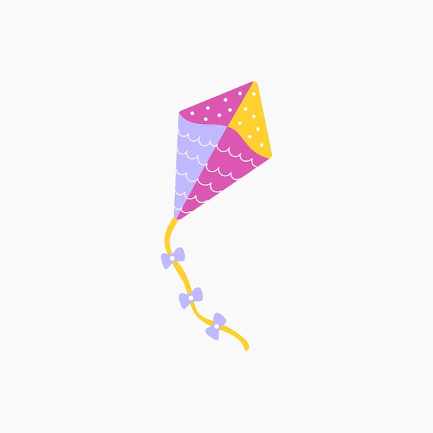 Flying kite illustration