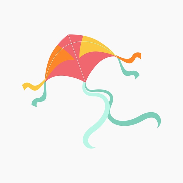 Flying Kite Illustration