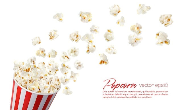 Film with popcorn cinema poster vector 01 - GooLoc