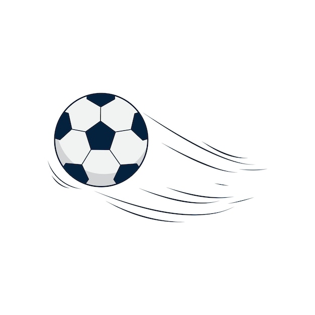 Flying soccer ball design template