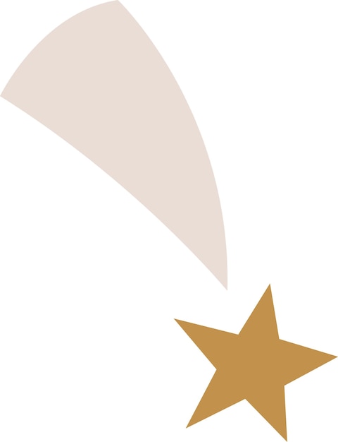 Vector flying star icon