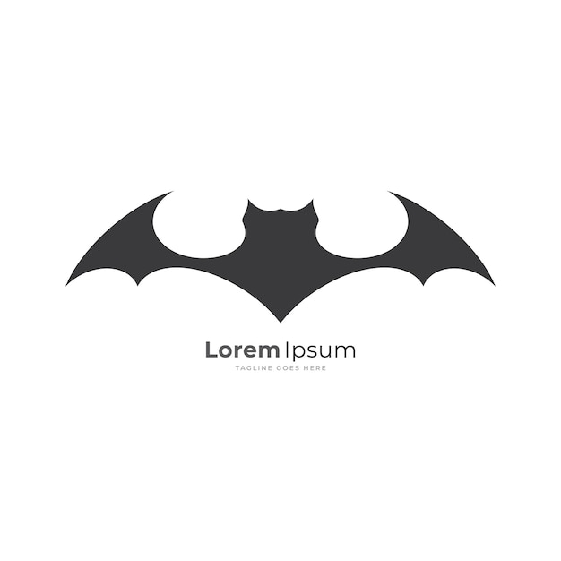 летающие крылья Бэтмен логотип значок вектор шаблон