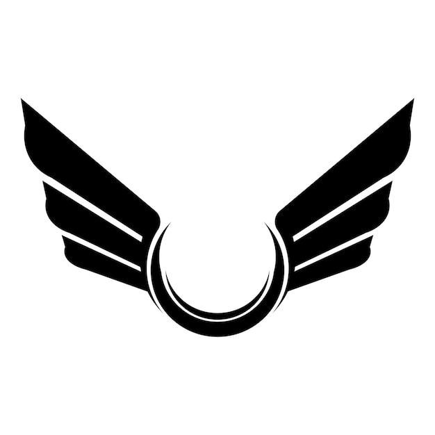 Flying wings logo illustration