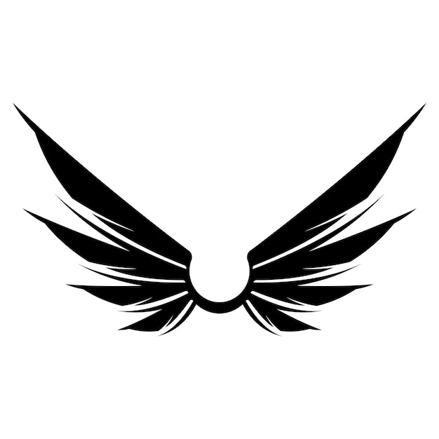 Flying wings logo illustration