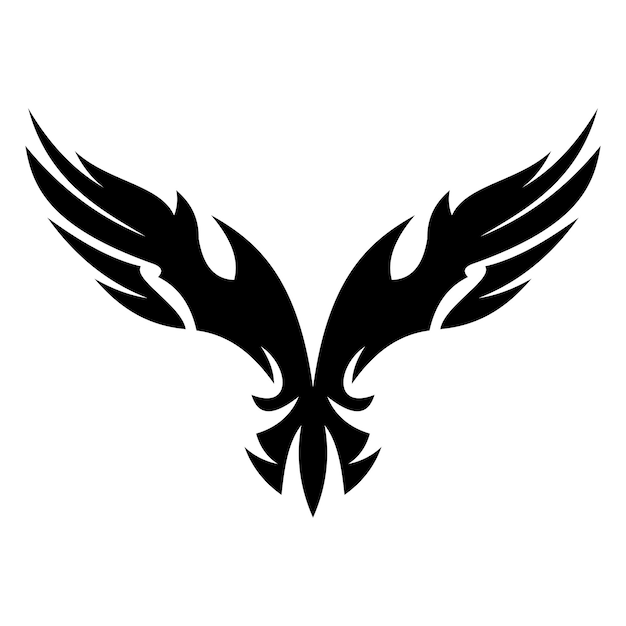 Flying wings logo illustration