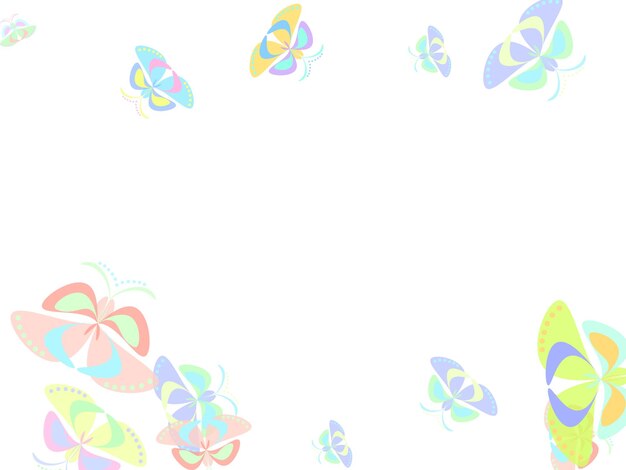 Vector the flyingup watercolor butterflies vector illustration