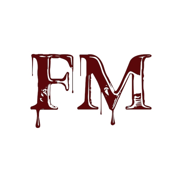 fm icoon logo ontwerp