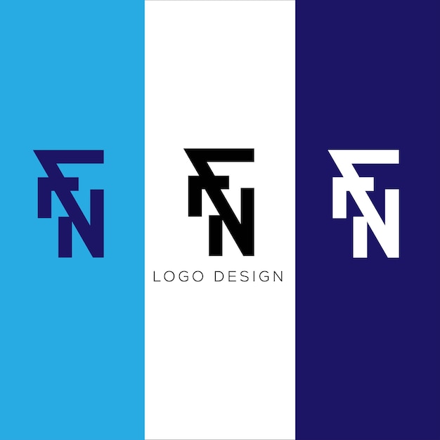 Fn initial lette logo-ontwerp