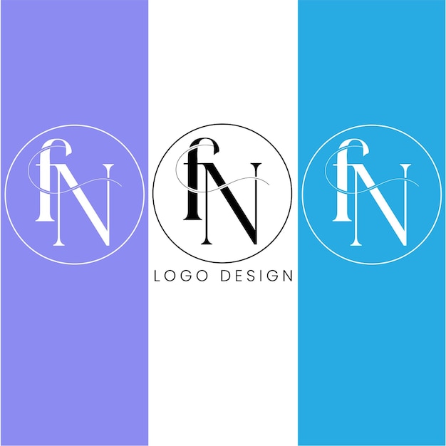 fn initial letter logo design