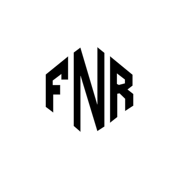 Vector fnr letter logo design with polygon shape fnr polygon and cube shape logo design fnr hexagon vector logo template white and black colors fnr monogram business and real estate logo