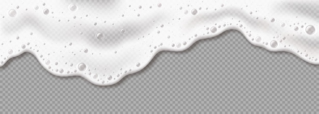泡のある泡状の波状の流れ 現実的なベクトルイラスト