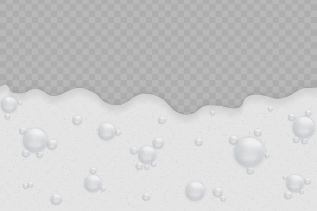 Foam with bubbles