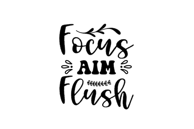 Focus aim flush SVG
