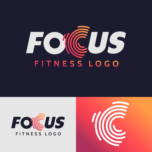 Focus fitness logo sportschool sport