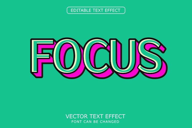 Focus teksteffect