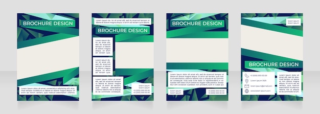 Focus on urban infrastructure blank brochure design. Template set with copy space for text. Premade corporate reports collection. Editable 4 paper pages. Montserrat Medium, Regular fonts used