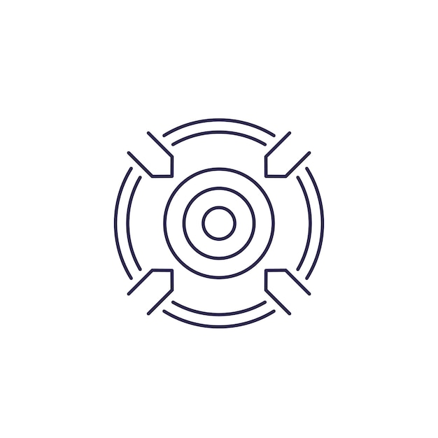 Focusing line icon