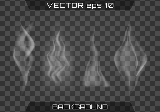 Vector fog or smoke isolated transparent special effect.