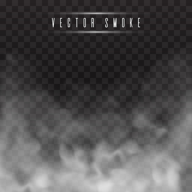 fog or smoke isolated transparent special effect.
