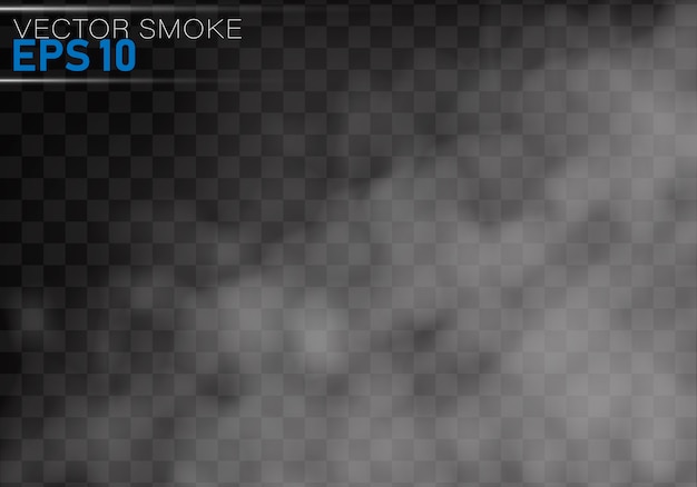 Fog or smoke isolated transparent special effect