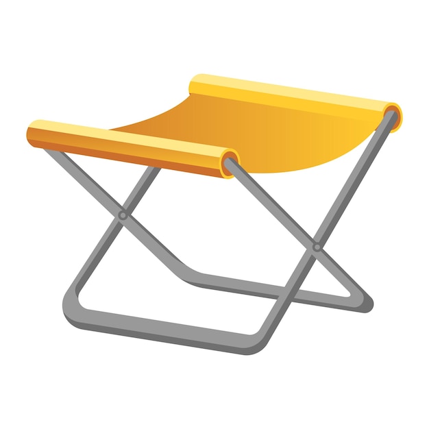 Vector folded camping chair