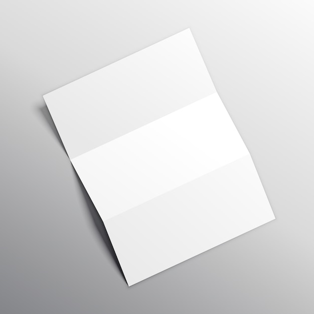 Vector folded paper mockup